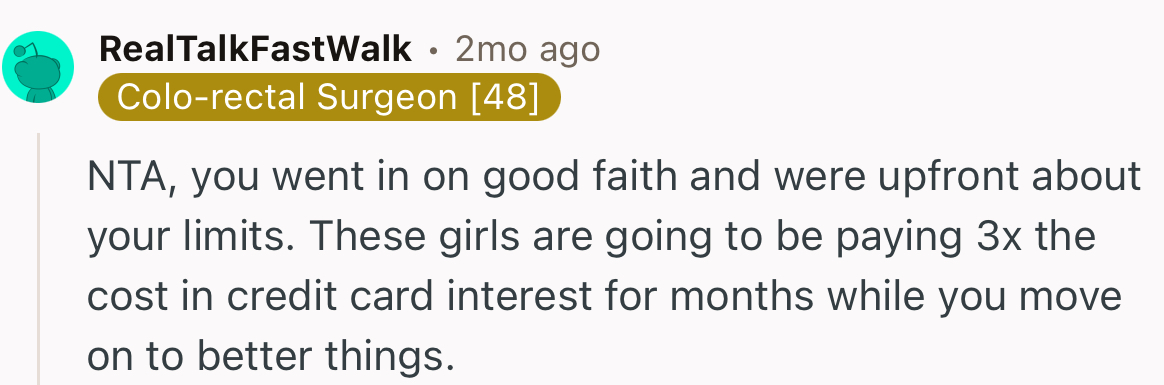 “NTA, You Went in Good Faith and Were Upfront About Your Limits.”