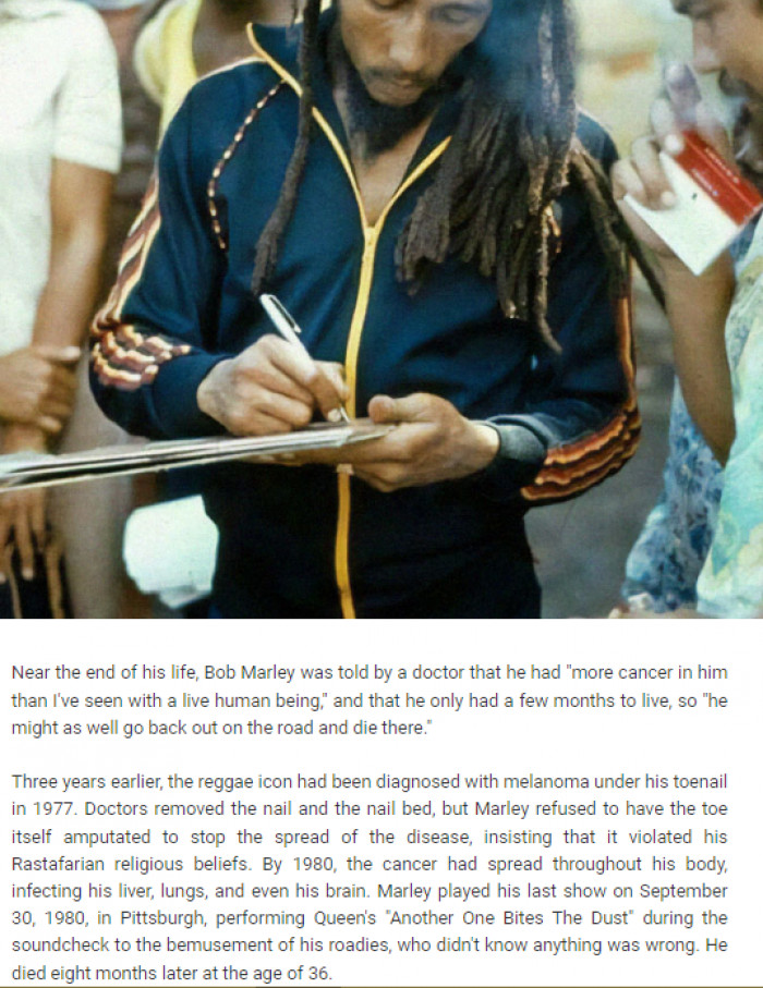 26. Bob Marley