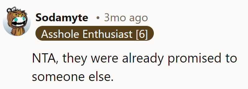 Promises are like heirlooms; once given, they're not up for grabs!