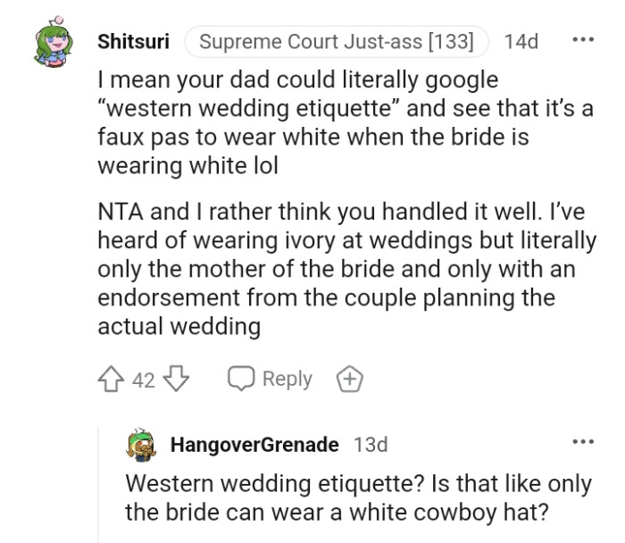 This Redditor believes the OP handled the matter well