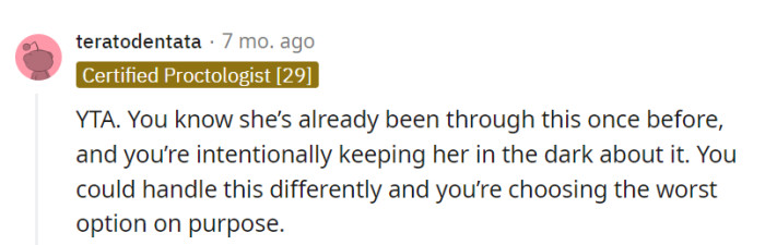 Choosing to keep Z in the dark is like playing hide-and-seek when Z knows all the hiding spots and picking the worst one intentionally.