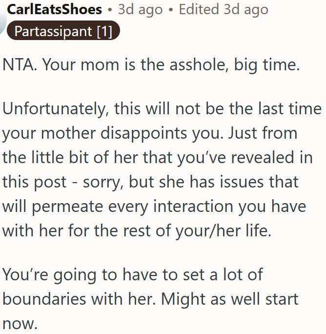 Setting boundaries is the only way forward.