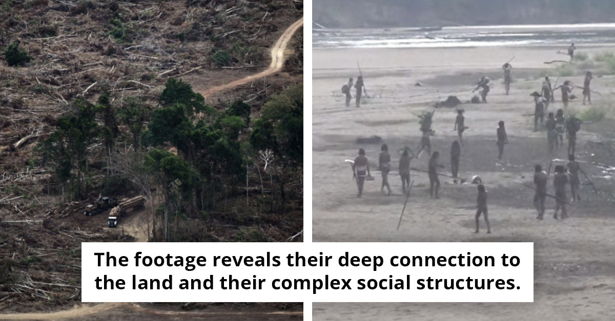 Exclusive footage of an uncontacted Amazonian tribe ignites intriguing theories as viewers spot unusual details.