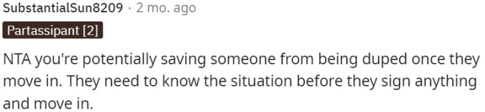 Transparency and informed decision-making for potential roommates