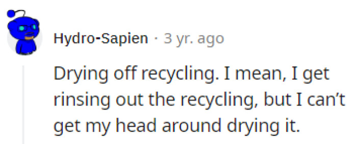 Drying the Recycling?