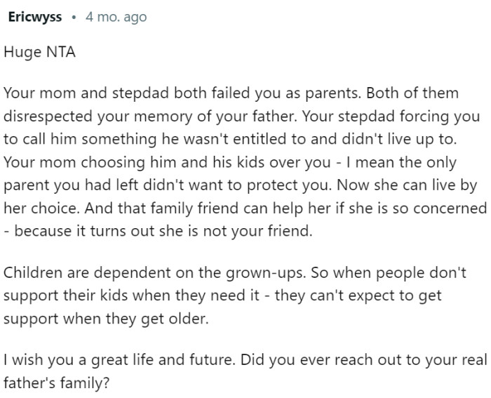 They failed as parents