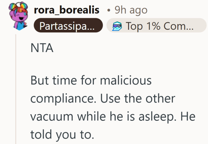 A little cooperation could have avoided the whole situation. When a small request gets brushed off, frustration has a way of finding other outlets.