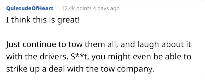 This is when people started to leave comments about what OP should do.