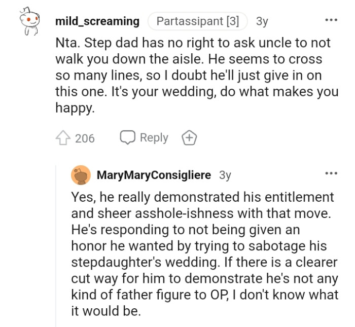 OP's stepdad seems to have crossed so many lines