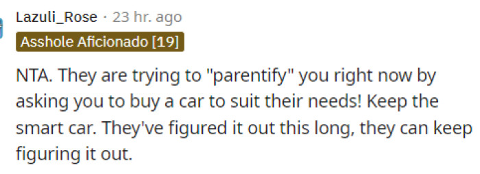 They are trying to parentify him, and again, this happens to so many older siblings all the time, and it's just sad. He shouldn't be put in this position at all.
