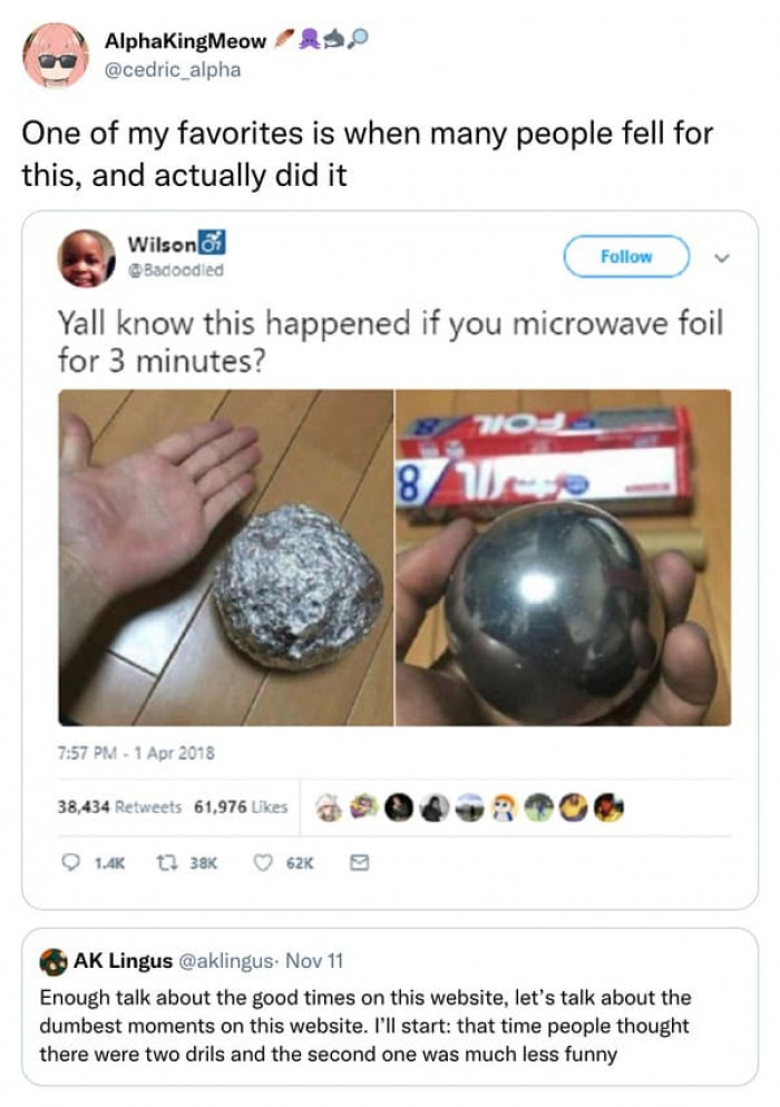 19. When many people fell for this