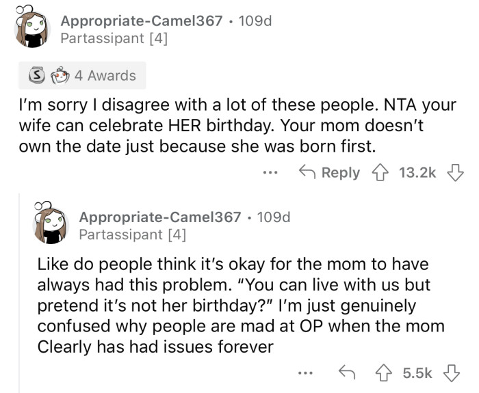 The mom is clearly the issue in this scenario.