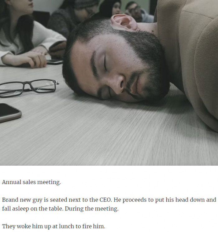 4. Hey, you're fired!