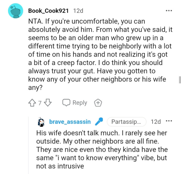 It seems to be an older man who grew up in a different time