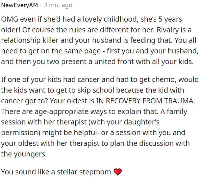 OP needs to sync with her husband first, then present a united front.