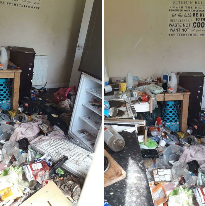 35. How could they live in a house in this condition?