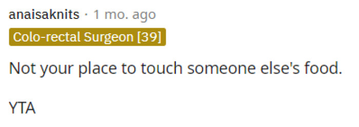 This is a pretty simple rule that a lot of people follow, but maybe because this was their mom, they felt it didn't apply to them in this moment.