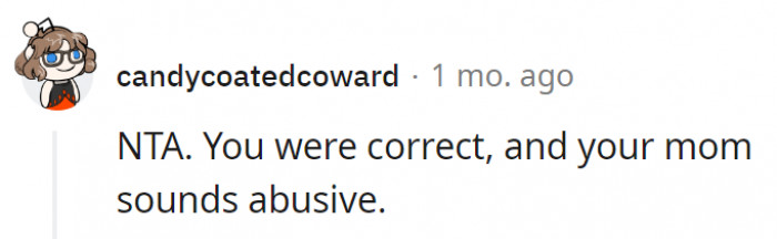 15. OP was just stating facts