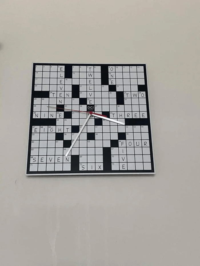 5. This crossword clock!