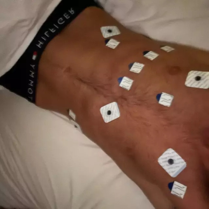 Olender vowed that he 'hasn't touched a vape since this happened' and insisted he never will again.