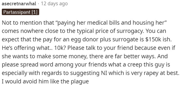 Advice to avoid any further association with this individual