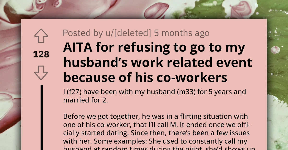 Woman Feels Uneasy About Going to Husband's Work Gathering Because of His Previous Flirtation with a Co-Worker