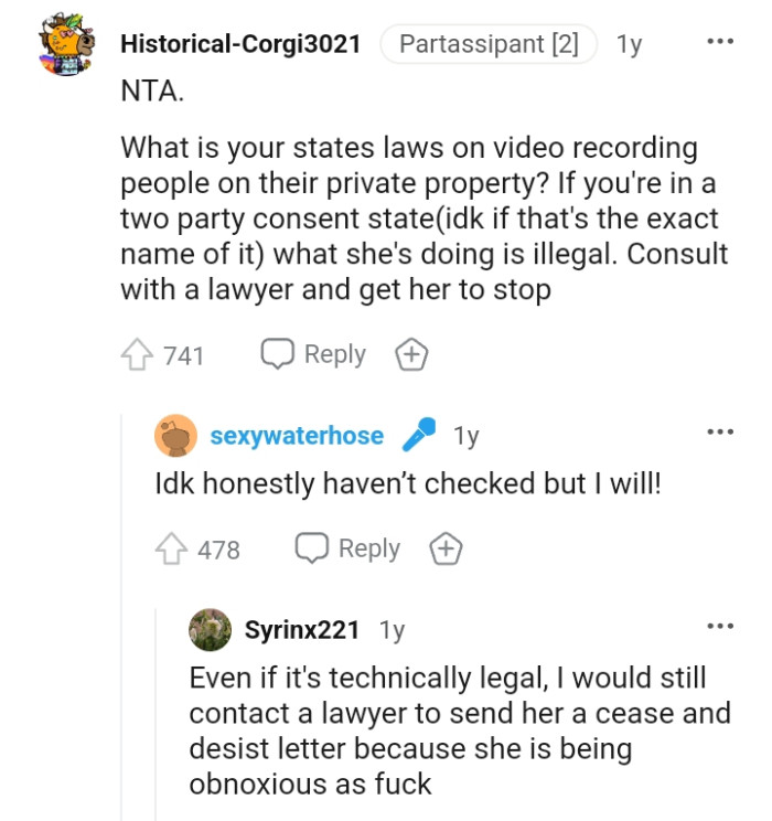 The OP should know his state's laws on video recording people