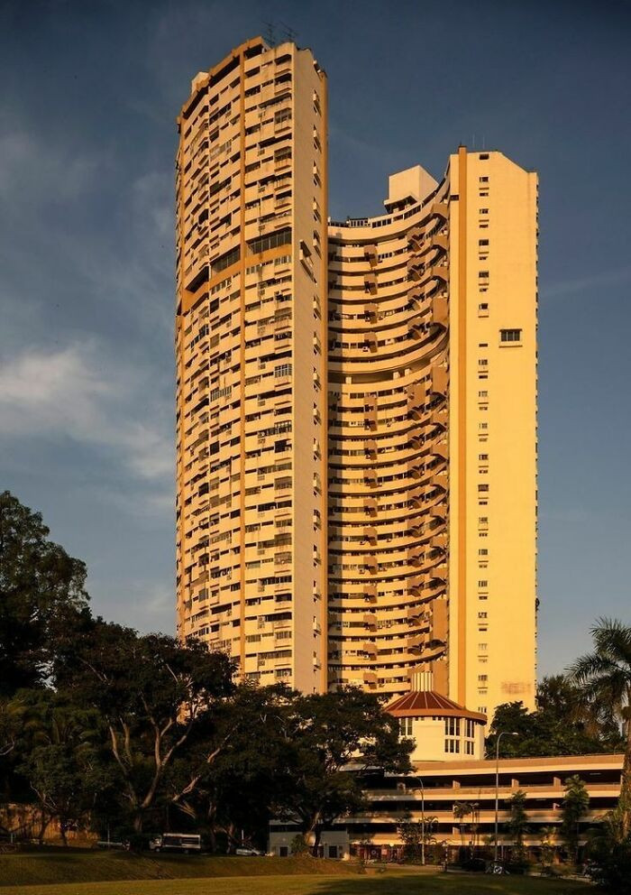 Pearl Bank Apartments, Singapore. Built In 1976 And Demolished In 2020