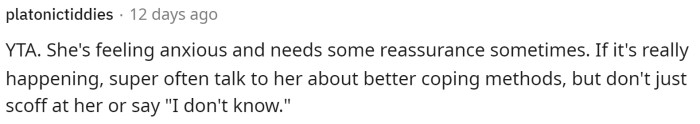 He definitely should try talking to her about the bigger picture and get her to see how she's acting.