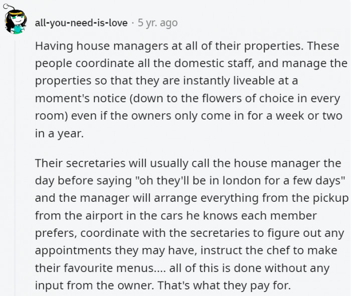 27. The rich pay for ease and convenience at every turn