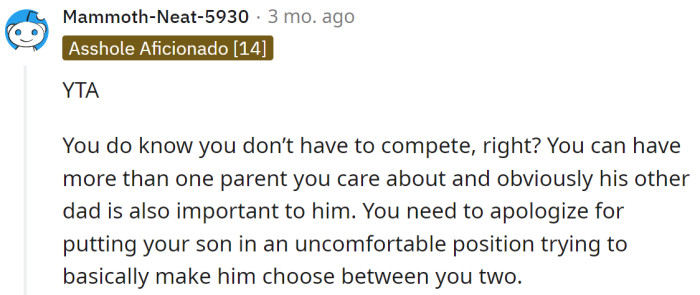 It's Not a Competition