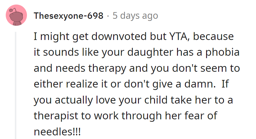 Yep, she needs therapy...