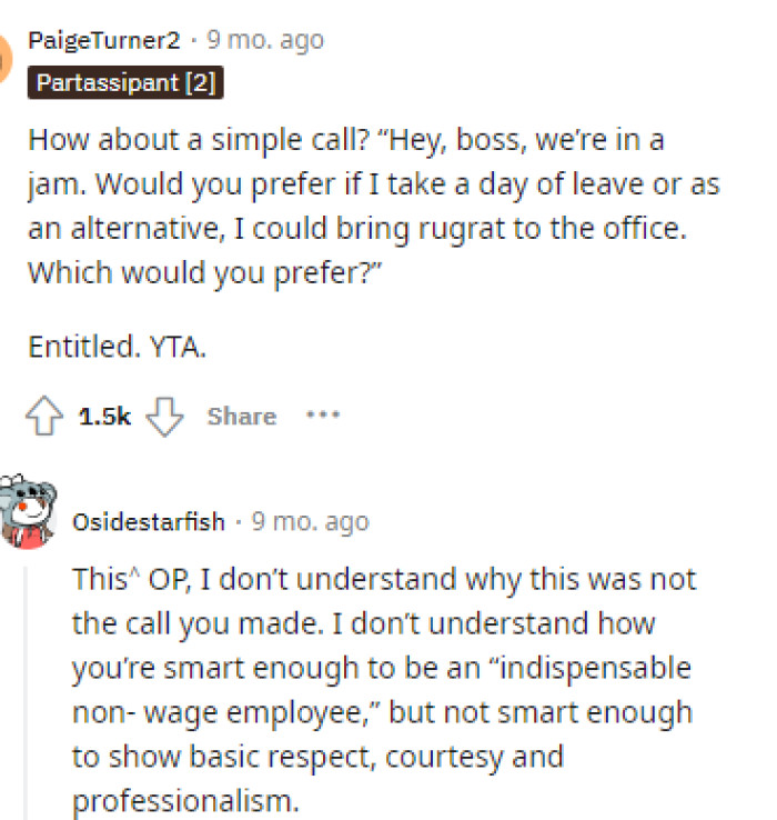 Some people definitely thought that there were different ways he could approach this to ensure everyone was okay with it.