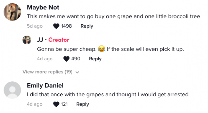 This is where people started commenting, and the comments were quite funny at first.