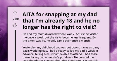 AITA For Telling My Dad He Can't Visit Anymore Now That I'm 18