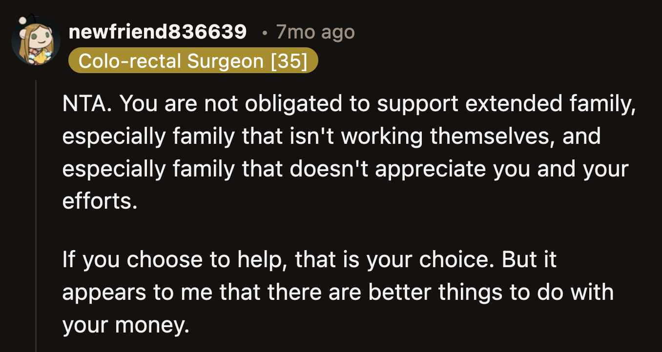 OP has shown enough generosity to her family. She is how they have survived all these years, yet they can't even remember to show their appreciation for her on her birthday.