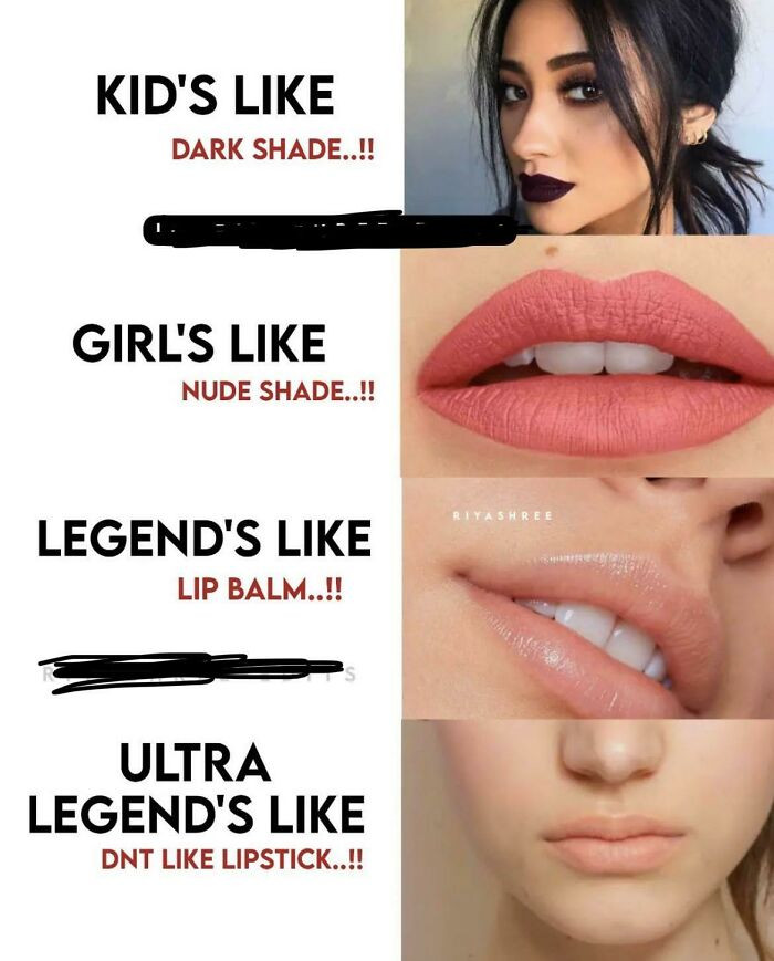 20. What’s wrong with wearing lipstick? Or lip balm?