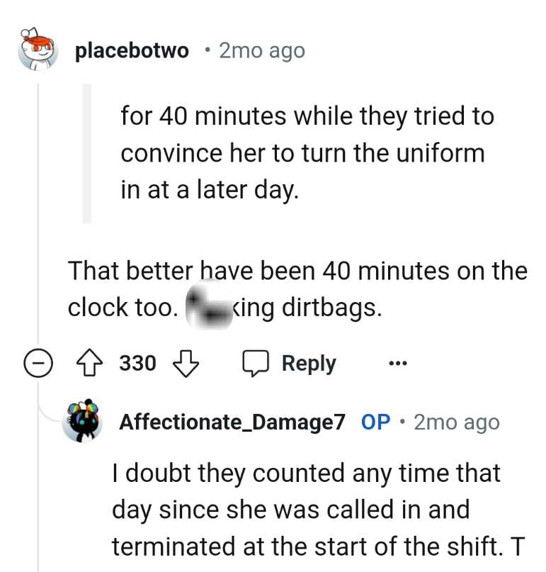 It should be on the clock