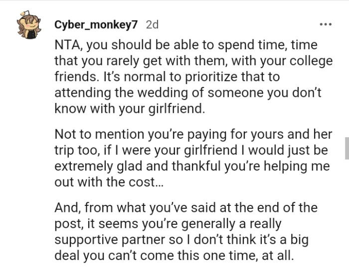 You are the one paying for both trips so...