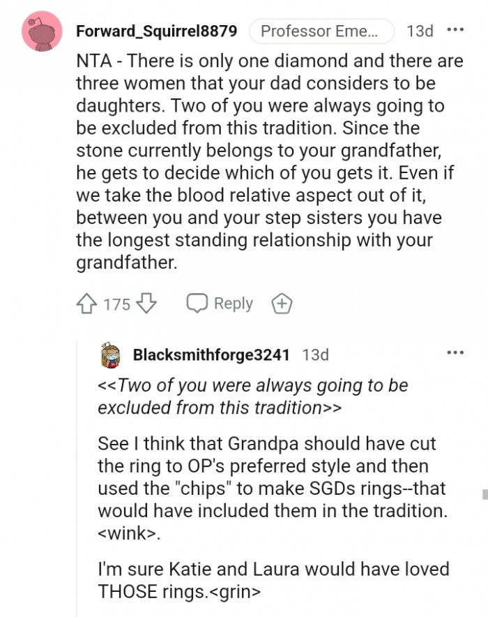 You have the longest-standing relationship with your grandpa