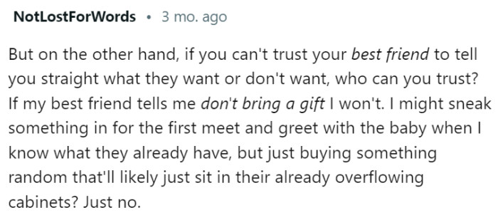 If you can't trust your best friend, who can you trust?