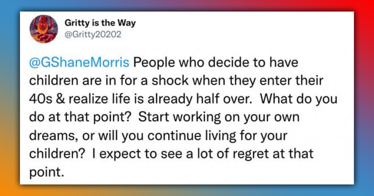 Twitter User Worries What Child-Free People Will Do With Their Sad and Confused Lives Once They Turn 40, So They Showed Him Exactly How Fulfilling Their Lives Are
