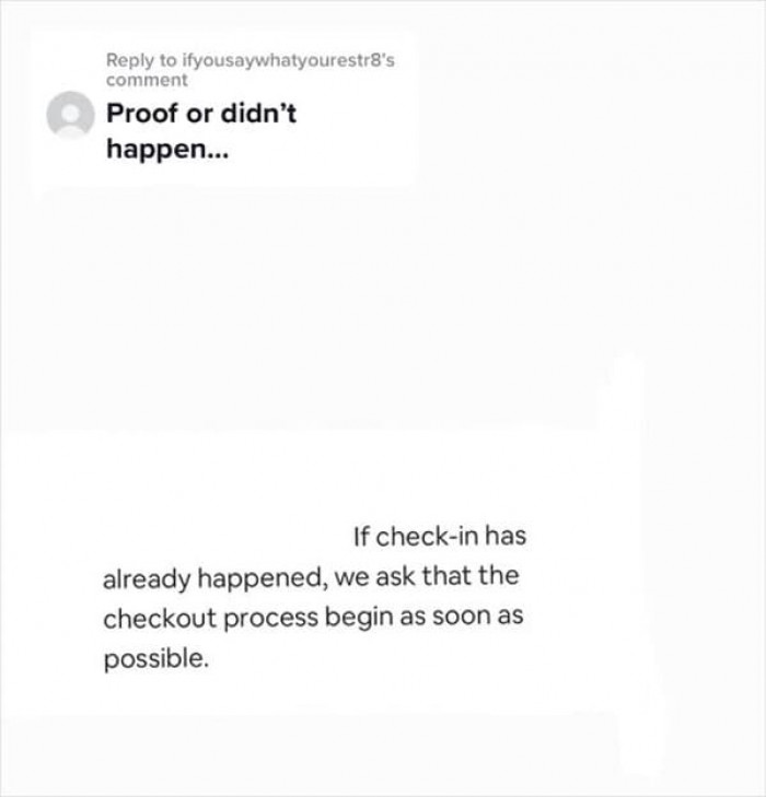 This is the message from Airbnb to the couple