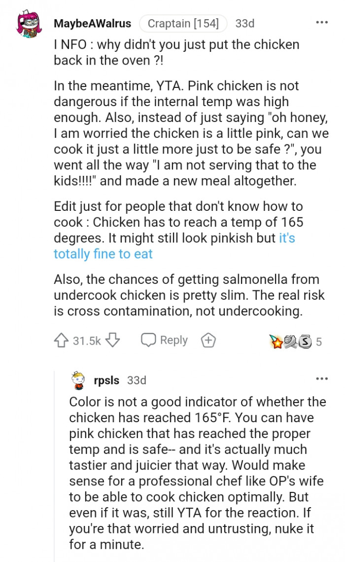 I am not serving that to the kids