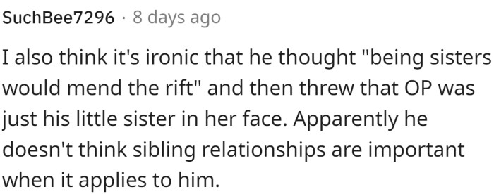 Only when it suits him...