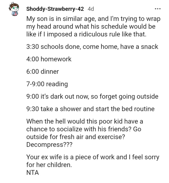 The OP's ex is really a piece of work