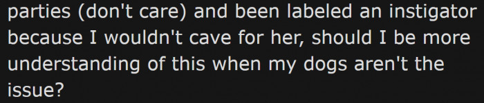 Now She Wonders If She Should Have More Understanding of Her Neighbor's Nervous Puppies.