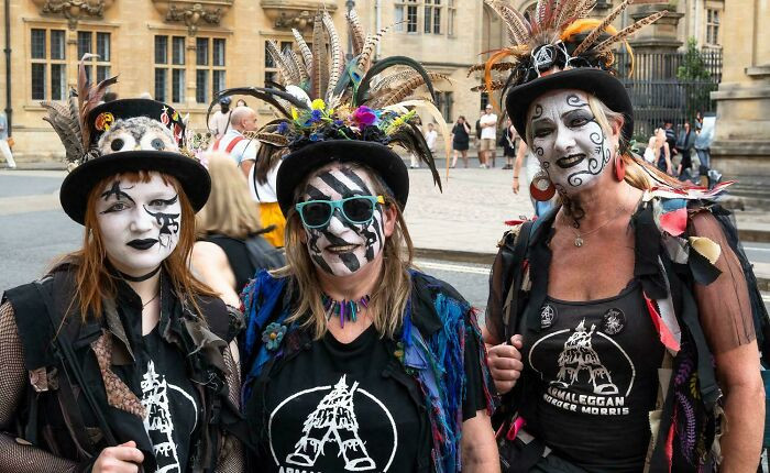 Border Morris Dancers In Oxford Yesterday For Midsummer Celebrations