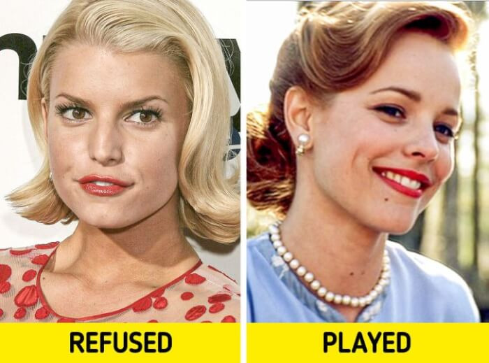 3. Allie Hamilton: Jessica Simpson – Rachel McAdams