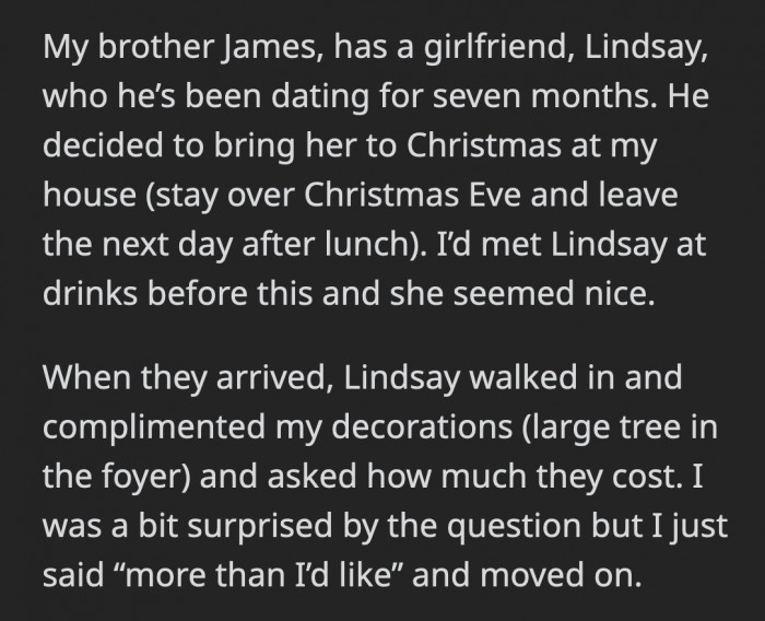 Their stepdad pulled James aside and asked him if everything was alright with Lindsay